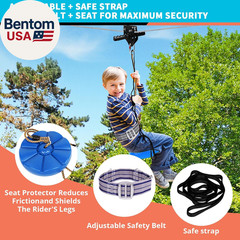 Zip Line Kit for Kids Adults : 100FT / 120FT / 150FT / 200FT up to 380Lbs – Quic