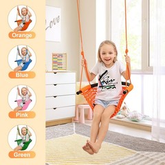 JKsmart Swing Seat for Kids Heavy Duty Rope Play Secure Children Swing Set,Pe…