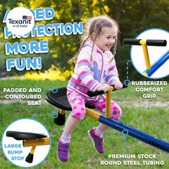 Swivel Teeter Totter Indoor for Toddlers Age 2-5, 360 Seesaw Frame Expands for K