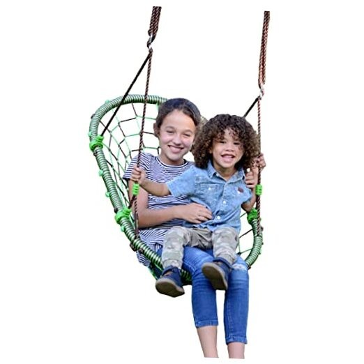 Saucer Tree Swing for Kids – Swing Sets for Backyard, Kids Outdoor Woval Web