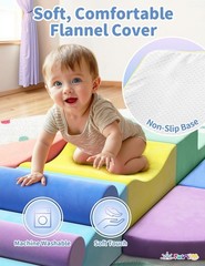 Extra Large 8-Piece Soft Climbing Toys for Toddlers, Foam Climbing Block Set …