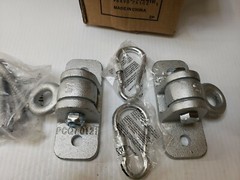 PCQ70121 Swing Set Brackets Heavy Duty Swing Hanger Locking Snap Hooks 2pk.