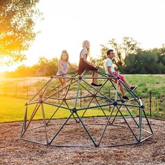 Lifetime 90136 Kids Geo Dome Climber 5′ Outdoor Fun Playset Jungle Gym Earthtone