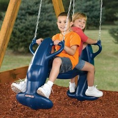 Swing-N-Slide Playsets Plastic Mega Rider Multi-Child Swing Glider Steel Blue
