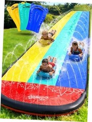 XL 20Ft Premium Slip and Slide with 3 Bodyboards, Heavy Duty Water Slide-
