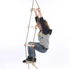 Children Climbing Rope Ladder Wooden Material Kids Swing Indoor Outdoor Game Toy