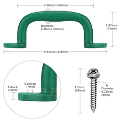 Swing Set Kids Safety Hand Grips for Playset, Climbing Frame, Play House, Climbi