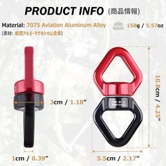 30 kN Heavy-Duty Tree Swing Swivel | Safe Aluminum Climbing Rope Device for K…