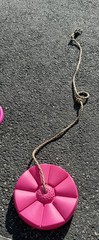 Daisy Disc Swing Seat for Kids Swing Seat with Rope Pink