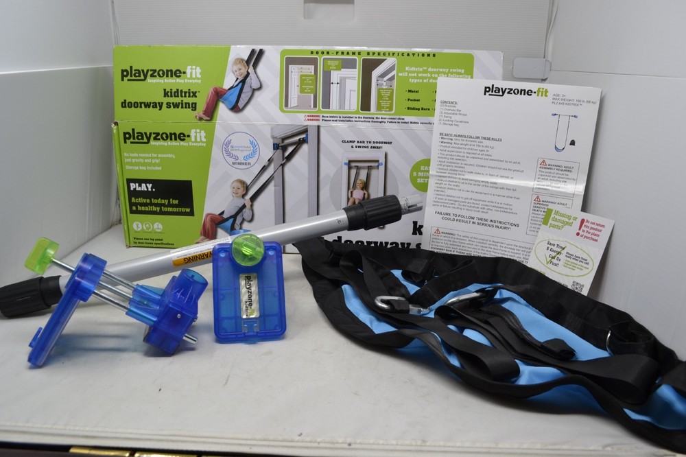 Playzone-fit Kidtrix Doorway Swing Kit for Kids Weight Limit 150 lbs Ages 3+