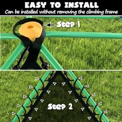 11FT Climbing Dome, Sturdy Climber Dome Accessories, Easy Net Chair for 10FT