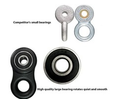 Swing Hanger: Heavy Duty Black – 5000 lb Capacity – Screws Included – 2 Pack