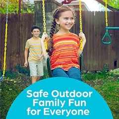 Swings for Outdoor Swing Set – Pack of 2 Swing Seat Replacement Kits Black