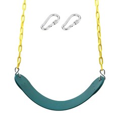 Heavy Duty 66 Inches Chain Plastic Coated Swing Seat Swing Set Outdoor