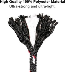 19 Inch Hammock Tree Swing Rope with Heavy Duty Hook for Kids and Adults