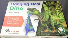 Hanging Nest Dinosaur Swing Chair Indoor Play Sensory Secret Hiding Space