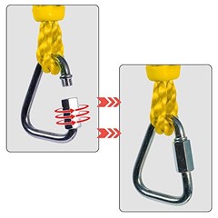Ninja Wheel Obstacle for Kids Adults 360 Degrees Rotating Joint Jungle yellow