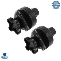 2-Pack Black Plastic Fittings for Porch Swing Canopy Frame Replacement