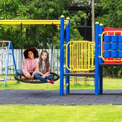 Kids Saucer Swing Seat 40 Inch Heavy Duty 220lbs Web Style Outdoor Playground