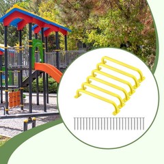 6 Pieces Playground Handles Swing Set Equipment Easy to Install Metal Attachment