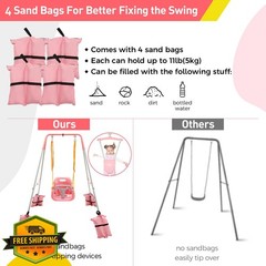 FUNLIO pink 2-in-1 toddler swing jumper
