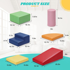 6-Piece Set Baby Foam Climbing Blocks for Toddlers – Baby Climbing Toys for Todd