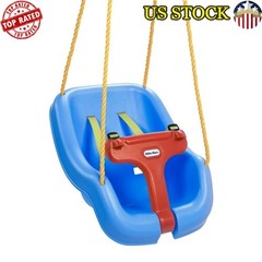 2-In-1 Baby Toddler Swing Adjustable Straps Safety Seat Indoor Outdoor Blue New