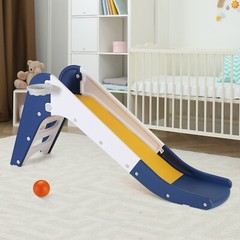 Sturdy Slide for Kids Age 2-6, Plastic Toddler Slide Climber Set Outdoor Indoor