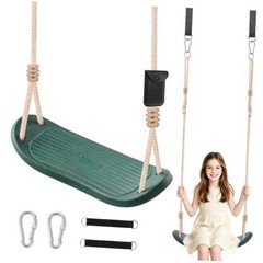 Kids Swing for Tree, Heavy Duty Swing Seat for Backyard & Outdoor, Tree Green