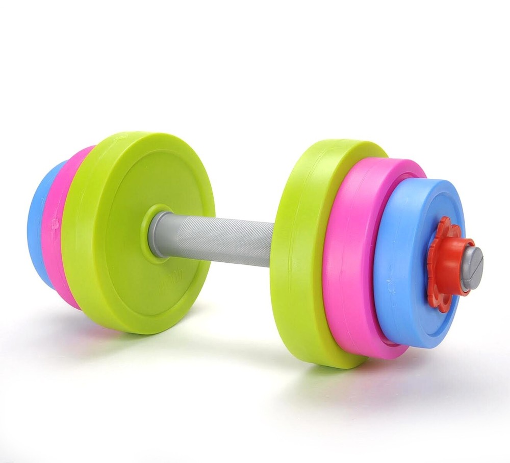 Adjustable Dumbrbell Toy Colorful Weight Set Kids