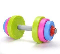 Adjustable Dumbrbell Toy Colorful Weight Set Kids