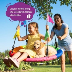 Tree Swing Saucer Swing for Kids, 900lbs Weight Capacity, with 24 Inch