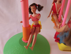 Vintage Mattel Barbie 1971 Skipper Swing-A-Rounder Gym HTF Rare Complete
