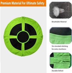 Heavy Duty 40″ Green Oxford Round Tree Saucer Swing Seat Replacement Cover