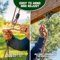 Acorn Adventures Toddler Swing Seat – Baby Bucket Swing for Outdoor Backyard & P