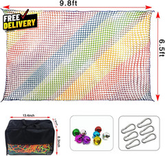 Climbing Cargo Net 6.5 X 9.8 Double Layers Playground Safety Net Kids Backyard..