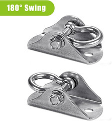 4Pack Stainless Steel Swing Hanger Ceiling Mount 1000 LB Capacity 180° Swing Swi