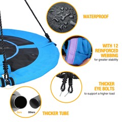 700lbs 40” Saucer Tree Swing Outdoor Backyard Flying Swing Set for Kids Adults