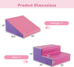 Climbing Toys for Toddlers, Indoor Baby Foam Climbing Blocks Soft Play Set with