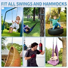 Tree Swing Ropes (Set of 2)/5FT/10FT/15FT/20FT, Tree Swing Straps 3FT Blue