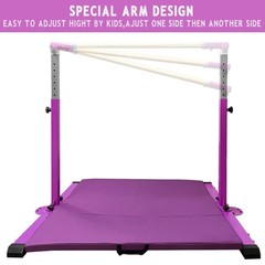Gymnastics Kip Bar for Home Indoor Training,Horizontal Bar for Kids Girls Jun…