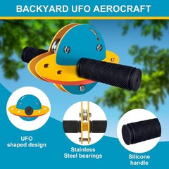 Zip Line Kit for Kids and Adults Outdoor, UFO Trolley 75/100/120/150ft Ziplin…