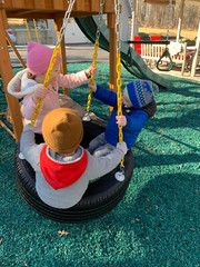 Eastern Jungle Gym Heavy-Duty 3-Chain Rubber Tire Swing Seat