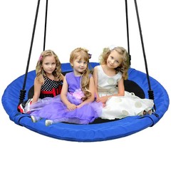 40″ Columpio De Arbol Platillo Para Patio Jardin Para Niños y Adultos Grandes