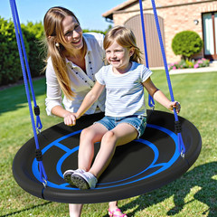 3-In-1 Swing Set for Backyard for Kids 3-8, 550Lbs, Heavy Duty Metal A-Frame for
