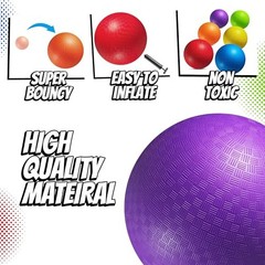 7-inch Dodgeballs For Kids & Adults (6 Pack) – Rubber 7-Inch – Pack of 6