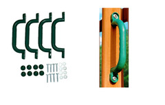 Set of Four (4) Green Plastic Safety Hand grips SwingSet Playset Playground