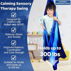 Double Layer Sensory Swing – Cuddle Therapy for Kids & Adults, 300lbs Capacity