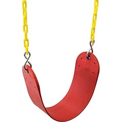 Heavy Duty Swing Seat Red Plastic Outdoor Playset Replacement Carabiners