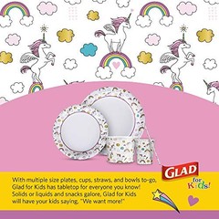 for Kids Unicorn White with Colorful Unicorn 20 Count (Pack of 6) Paper Cups
